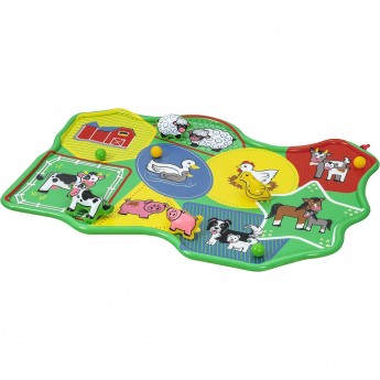 Детская игровая площадка BESTWAY ФЕРМА 165х112см с разбрызгивателями и мячами, от 1 года