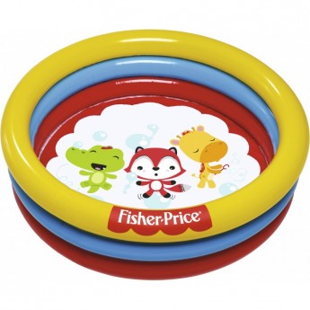 Детский надувной бассейн BESTWAY FISHER PRICE 91х25 см, с мячами (25 шт), от 2 лет