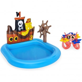 Игровой центр BESTWAY 140х130х104см "Корабль" с осьминогом и кольцами, 84л, от 2 лет