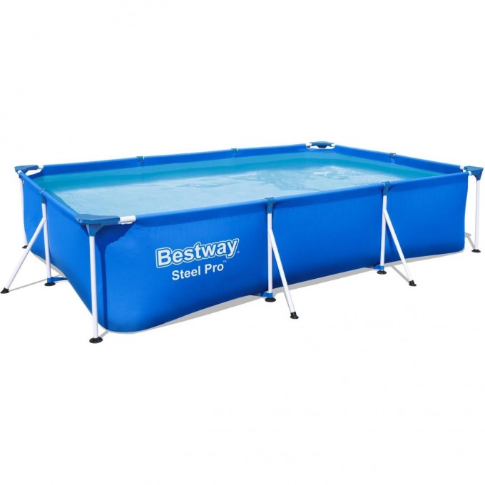 Каркасный бассейн BESTWAY STEEL PRO 300х201х66см, 3300л + фильтр-насос 1249 л/ч 56411 BW