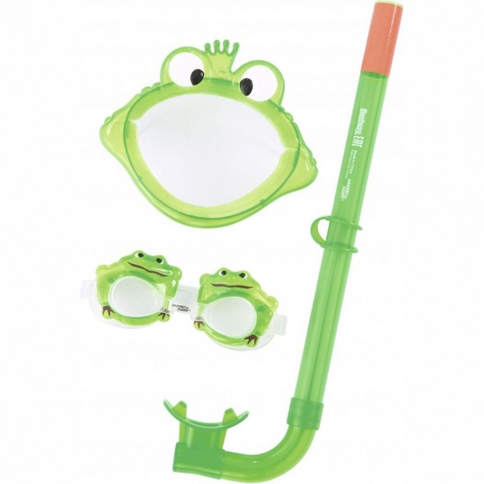 Комплект для плавания BESTWAY МОРСКИЕ ОБИТАТЕЛИ 3-6 лет, зеленый 24019 BW ZELEHYII