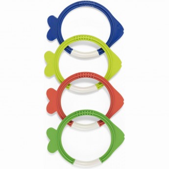 Набор для подводной игры "Кольца - Рыбки" BESTWAY от 3 лет, 4 цвета в наборе