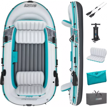 Надувная лодка BESTWAY ADVENTURE ELITE X4 RAFT SET 315х165 см (до 500 кг)