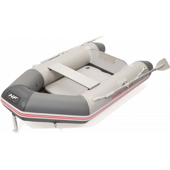 Надувная лодка BESTWAY CASPIAN 230х130х33 см с жёстким дном, вёсла 145 см, насос, транец, до 258кг 65046 BW