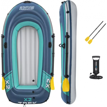 Надувная лодка BESTWAY TREK X2 RAFT SET 232х118 см (до 250 кг)
