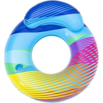 Надувной круг BESTWAY 118х117 см, светодиодный с подстаканником