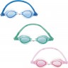 Очки для плавания BESTWAY LIL' LIGHTNING SWIMME от 3 лет, 3 цвета в наборе 21074 BW