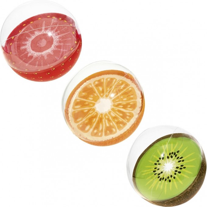 Пляжный мяч 46см BESRWAY ФРУКТЫ от 2 лет 31042BW