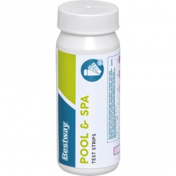 Полоски для тестирования воды BESTWAY 3в1 (свободный хлор, рН, общая щёлочность)