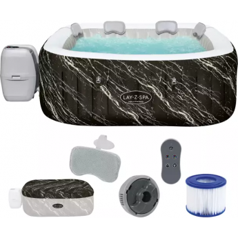 СПА-бассейн BESTWAY HOLLYWOOD LUXE AIRJET 6 MARBLE 6001F, 180х180х66см