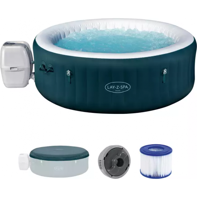 СПА-бассейн BESTWAY MIAMI ENERGYSENSE AIRJET 6 DARK BLUE 6001D 196х66см 6001D BW