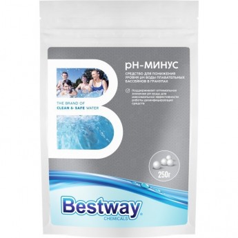 Средство в гранулах для понижения уровня pH воды в бассейнах BESTWAY pH-минус (250г)