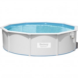 Стальной бассейн BESTWAY HYDRIUM 460х120см, 17430л + песочный ф/насос 5678 л/ч, лестница, тент, подстилка